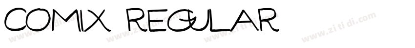 Comix Regular字体转换